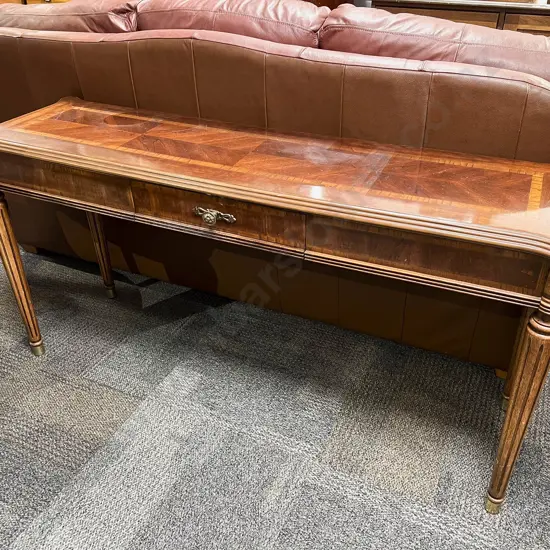 Inlaid Reproduction Single Drawer Console Table