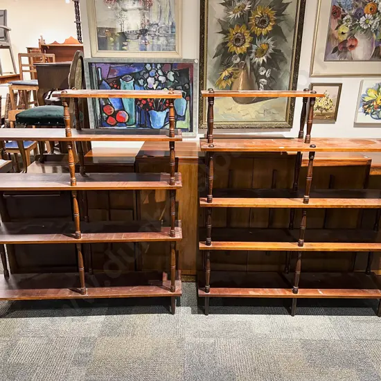 Pair of Open Whatnot Shelves