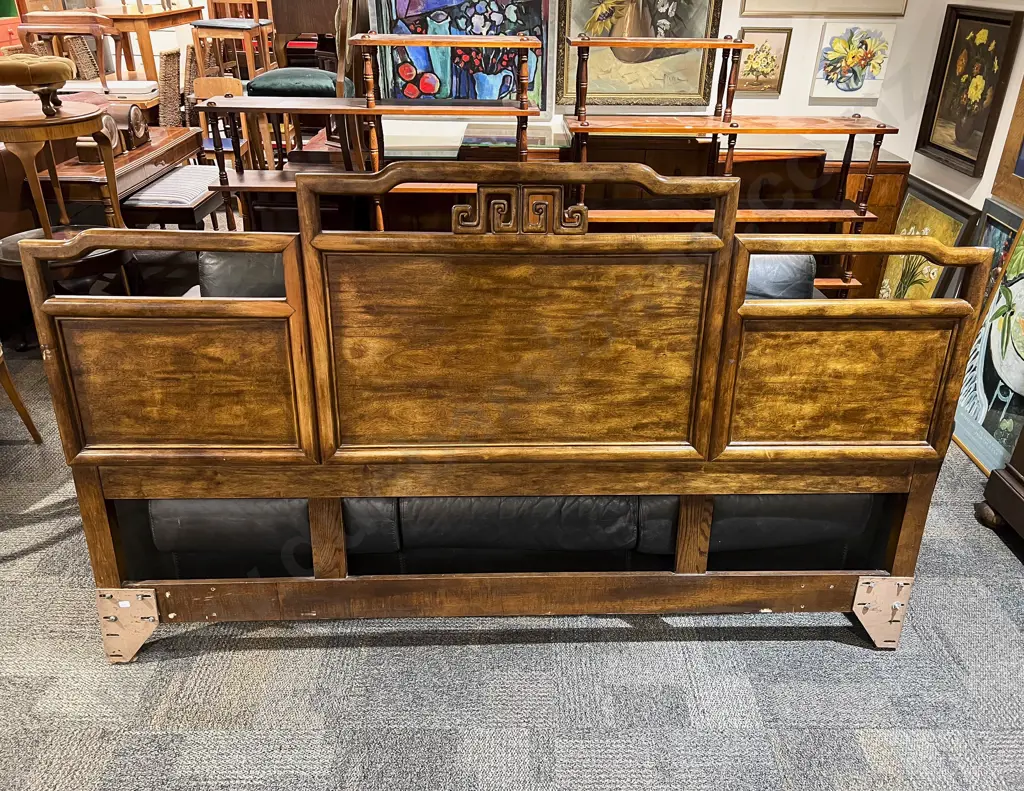 Asian Hardwood King Size Headboard Image 1++