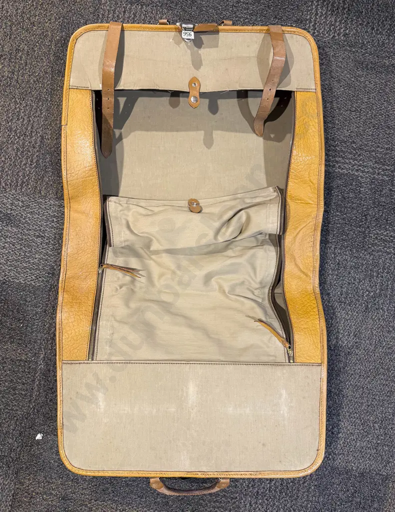 Vintage Leather Suit Case Image 1++