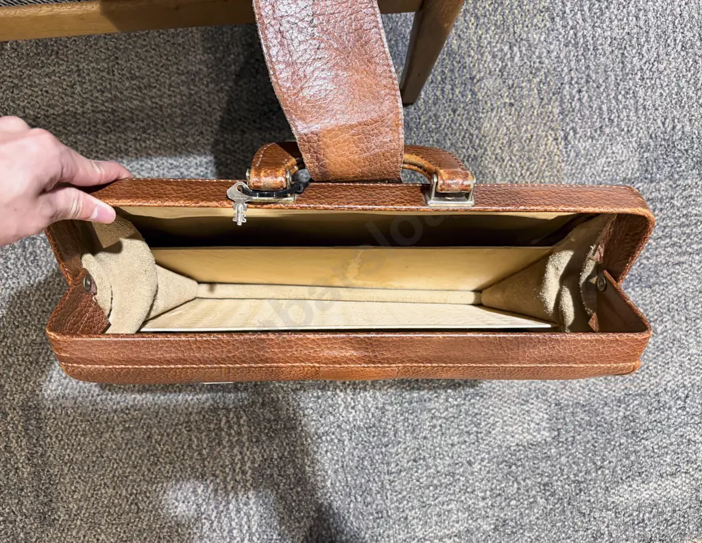 Vintage Leather Briefcase Image 1++