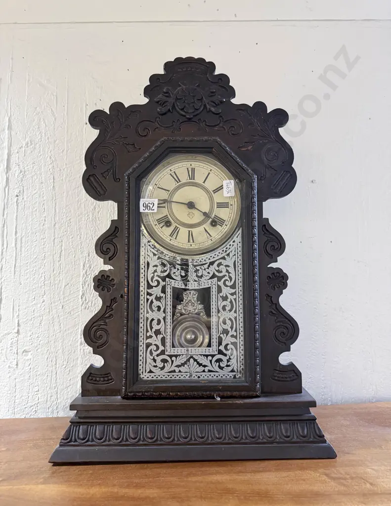 American Gingerbread Mantel Clock Image 1++