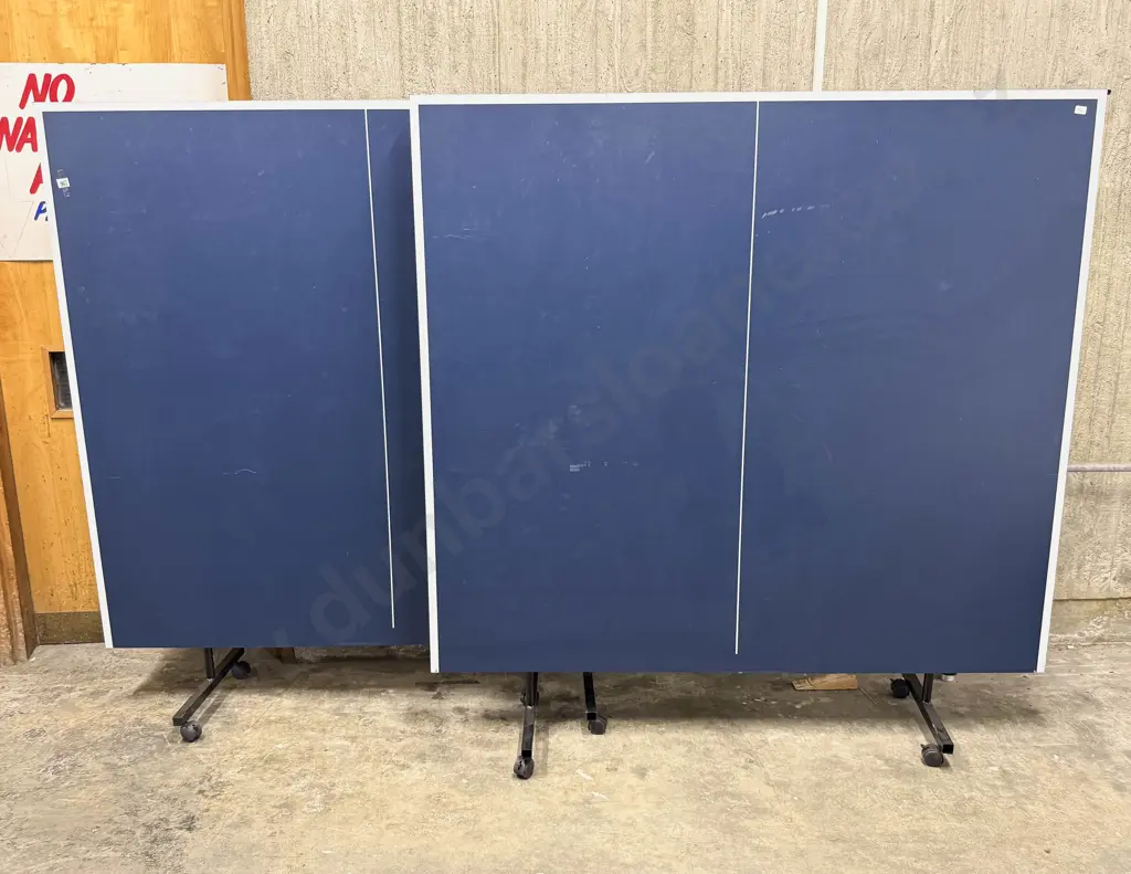 A Two Trestle Folding Table Tennis Table Image 1++