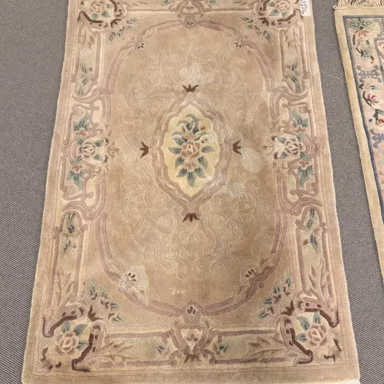 Chinese Woollen Floral Floor Rug