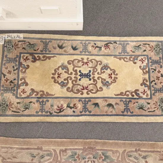 Chinese Woollen Floral Floor Rug