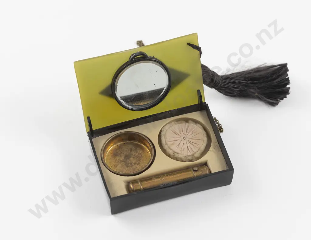 Art Deco Cheramy Celluloid Compact Vanity Purse Image 1++