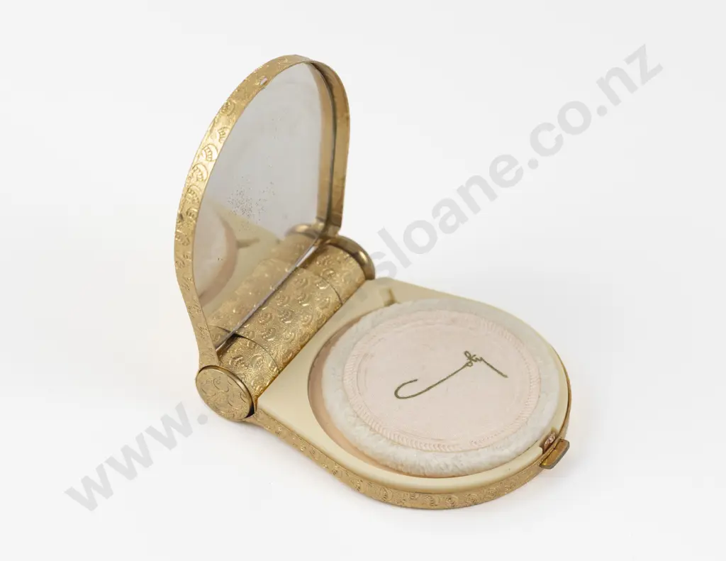 Vintage Coty Textured Finish Duette Powder Compact Image 1++
