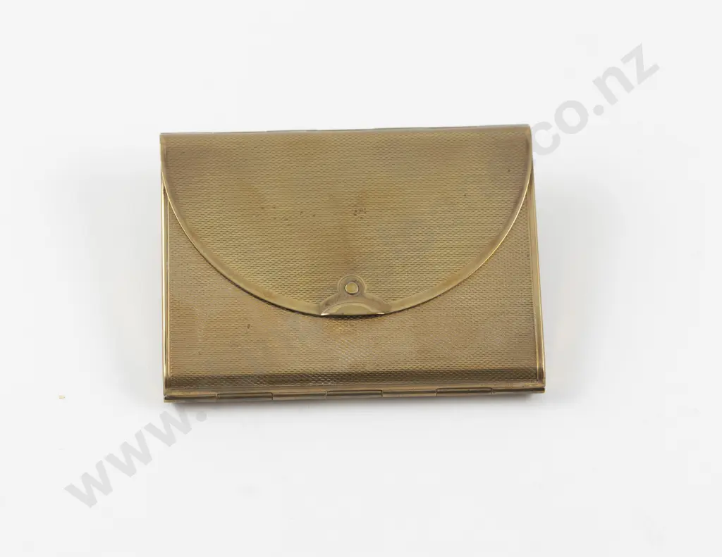Vintage Coty Textured Finish Tri-Fold Envelope Style Powder Compact Image 1++