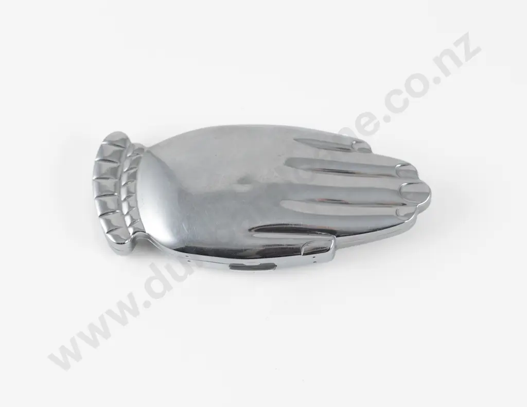 1940s Volupte 'Golden Gesture' Hand Shaped Powder Compact Image 1++