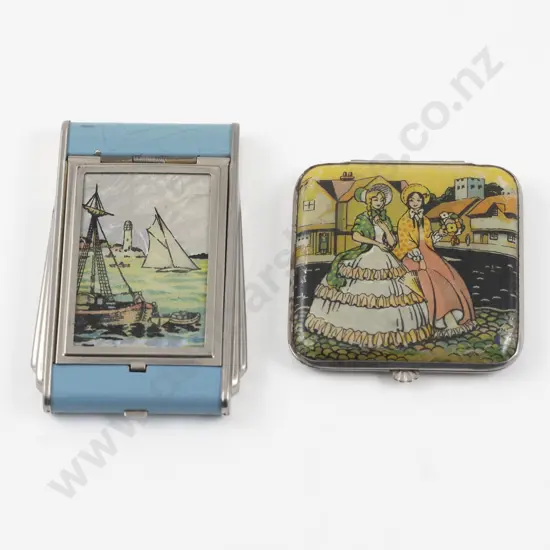 Two 1930s Gwenda Foil Powder Compacts