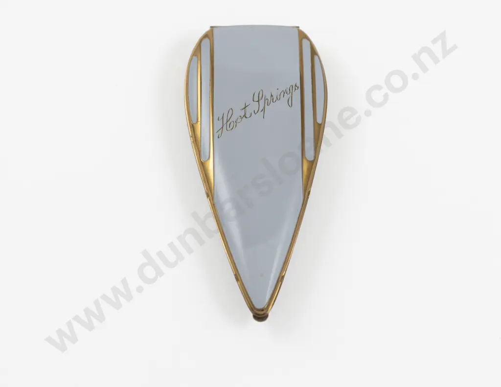 1930s Elgin American 'Spearhead' Enamel Powder Compact Image 1++