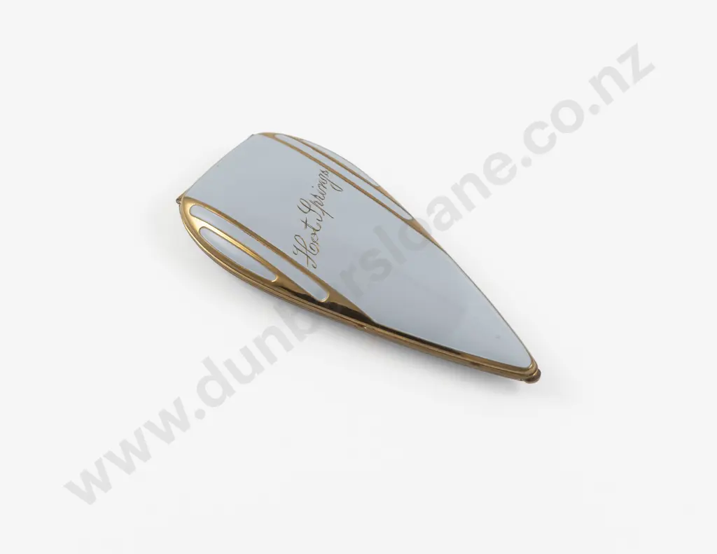 1930s Elgin American 'Spearhead' Enamel Powder Compact Image 1++