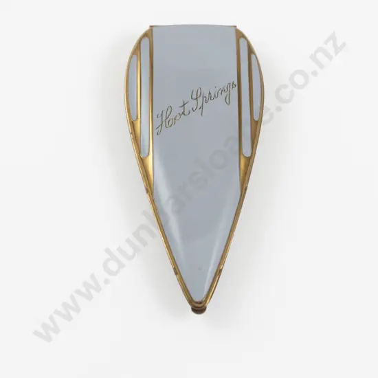 1930s Elgin American 'Spearhead' Enamel Powder Compact