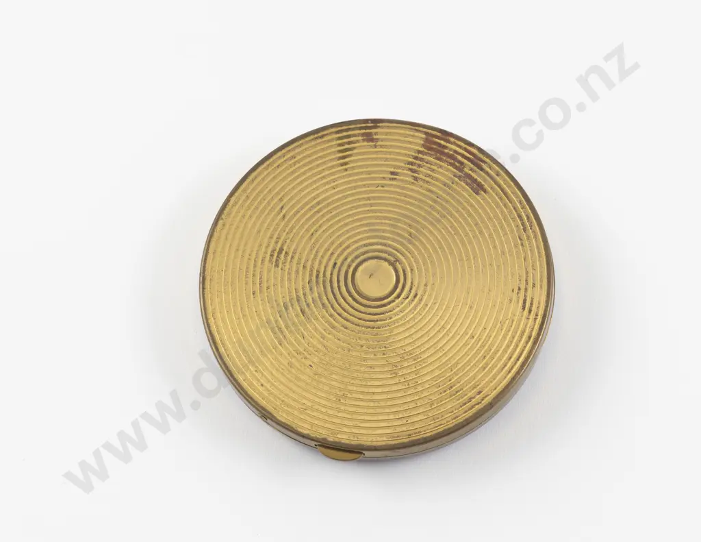 Vintage Salvador Dali Enamel Telephone Dial Powder Compact Image 1++