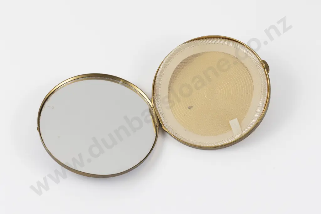 Vintage Salvador Dali Enamel Telephone Dial Powder Compact Image 1++