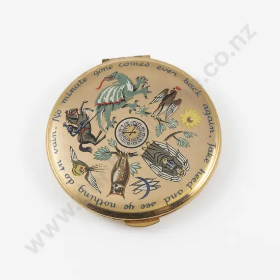 1950-60s Stratton Liberty Clock Powder Compact