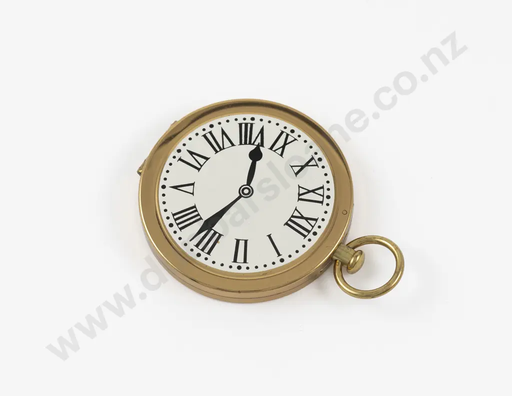 Vintage Pocket Watch Style Powder Compact Image 1++