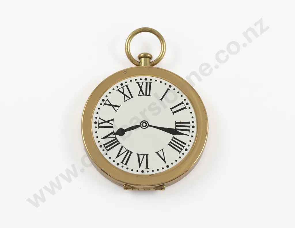 Vintage Pocket Watch Style Powder Compact Image 1++