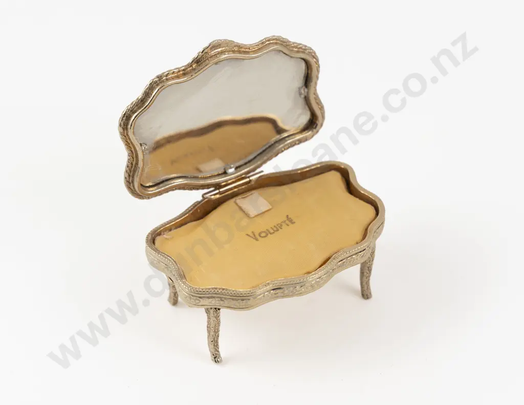 Mid 20th Century Volupte Petite Boudoir Vanity Table Powder Compact Image 1++