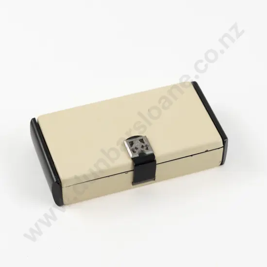 Art Deco Enamel Carryall Vanity Compact