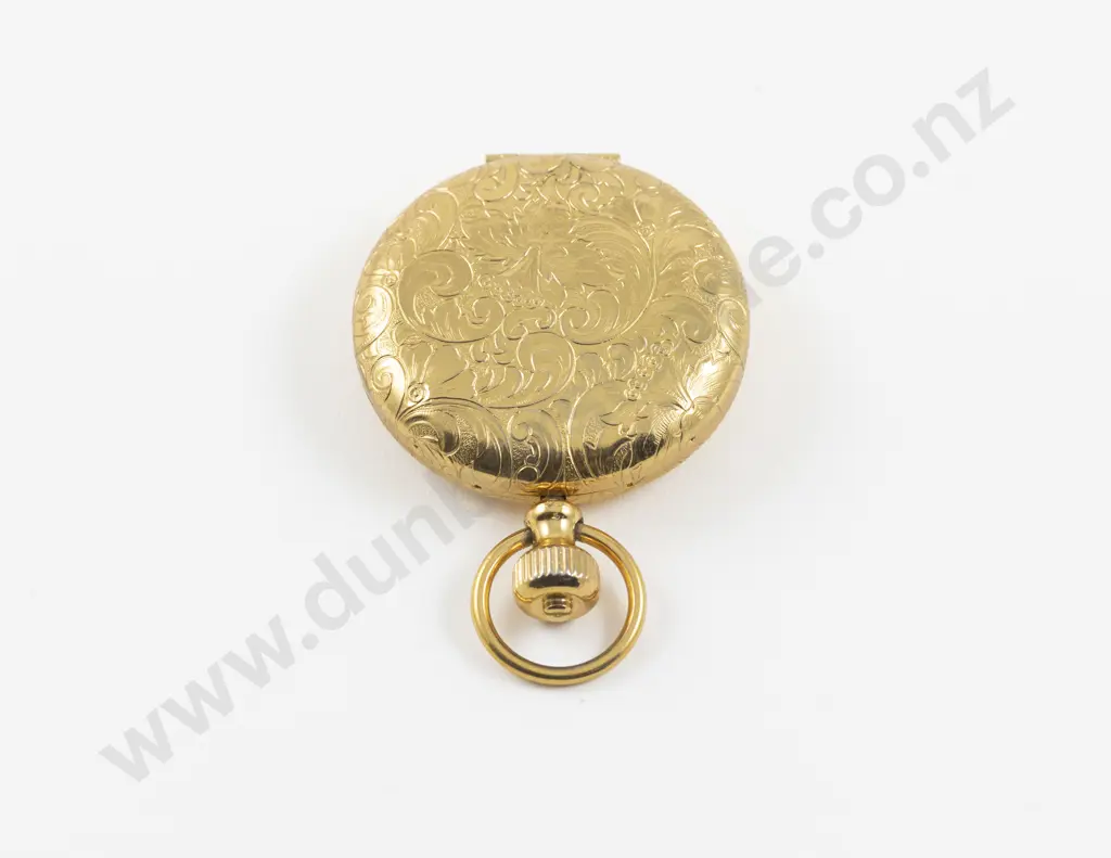 Vintage Estee Lauder 'Perfect Timing' Pocket Watch Style Powder Compact Image 1++