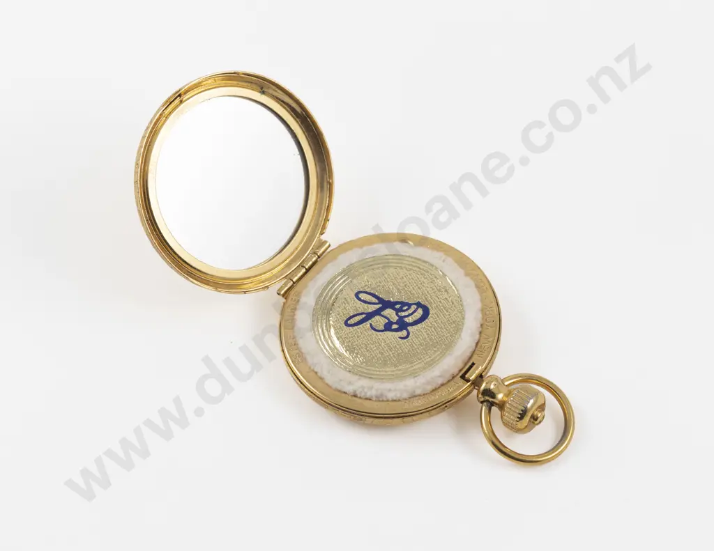 Vintage Estee Lauder 'Perfect Timing' Pocket Watch Style Powder Compact Image 1++