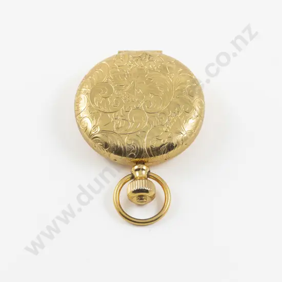 Vintage Estee Lauder 'Perfect Timing' Pocket Watch Style Powder Compact