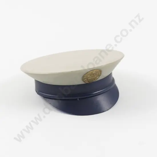 1940s WWII US Navy Chief Petty Office Cap Powder Compact