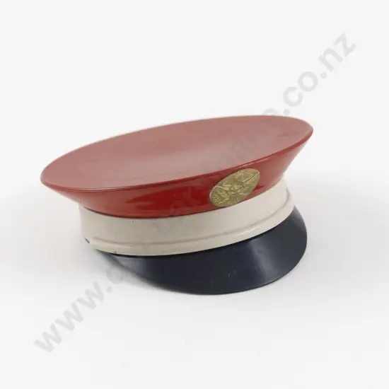 1940s WWII US Army Fire Department Cap Powder Compact