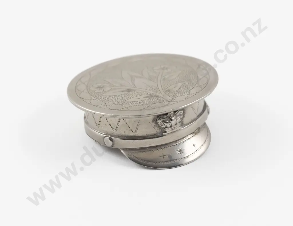 1940s WWII British Military Officer 'Sweetheart' Cap Compact Image 1++