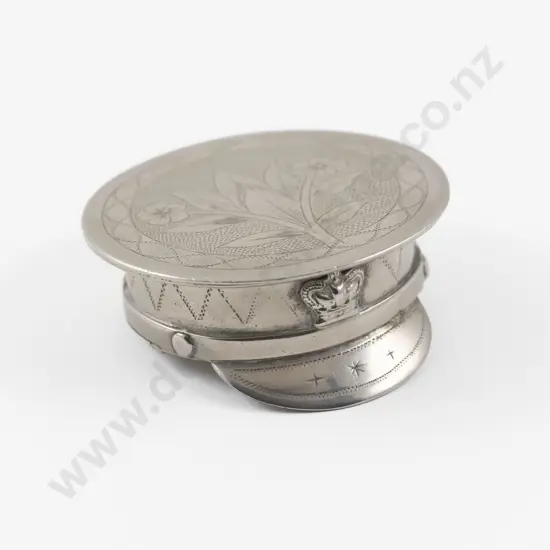 1940s WWII British Military Officer 'Sweetheart' Cap Compact