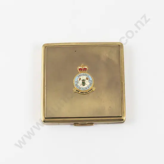 1940s Royal New Zealand Air Force #75 Squadron 'Sweetheart' Powder Compact