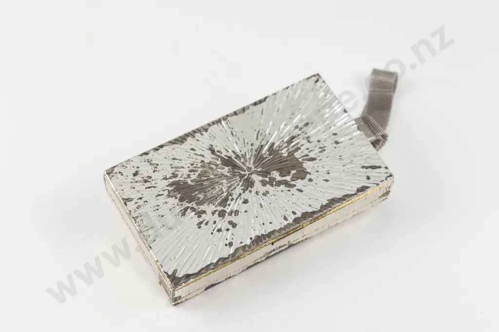 Vintage Evans Case Company (American) Rhinestone Royal Crown Carryall Compact Image 1++
