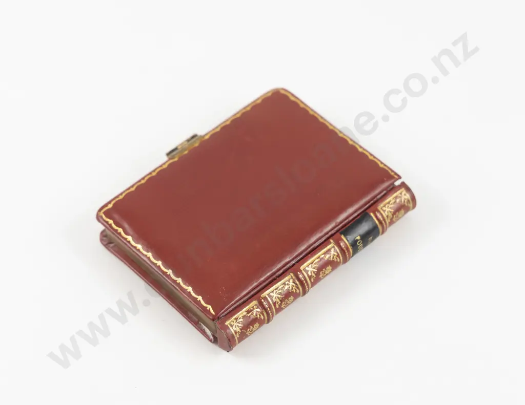 1920 - 1930s Leather 'Ma Poudre' Book Shaped Powder Compact Image 1++