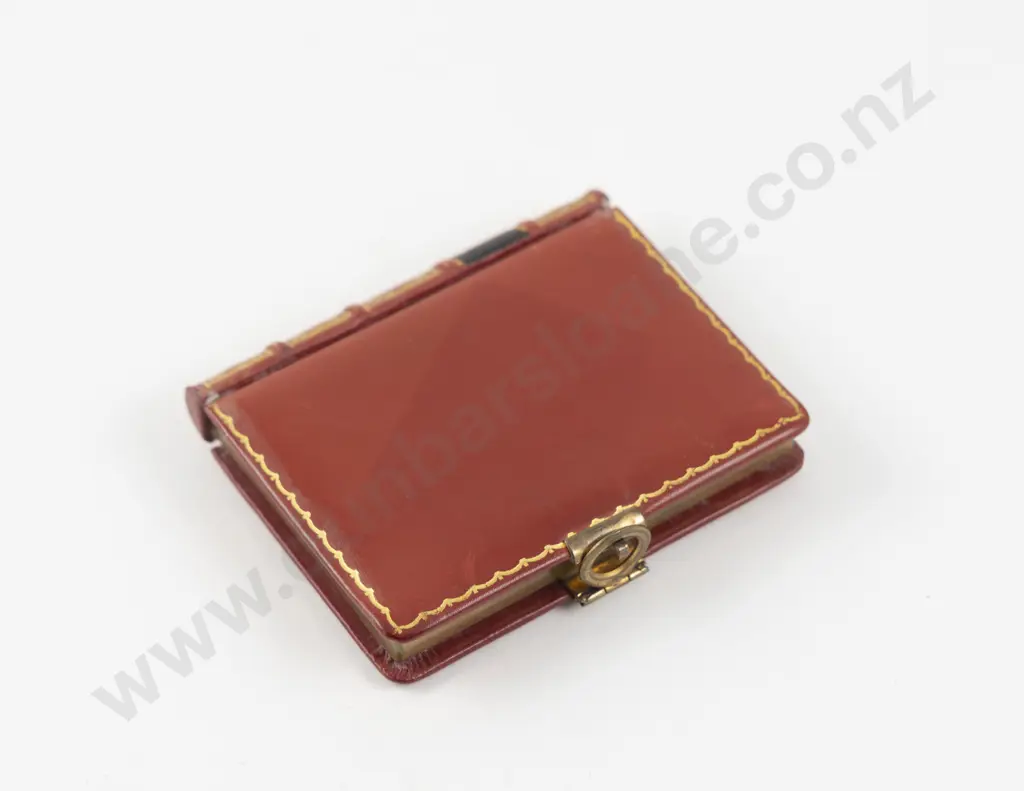 1920 - 1930s Leather 'Ma Poudre' Book Shaped Powder Compact Image 1++