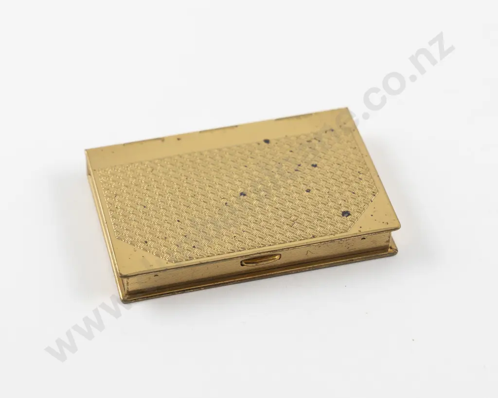 1930 - 1950s Coty Gold Plated Book Shaped Powder Compact Image 1++