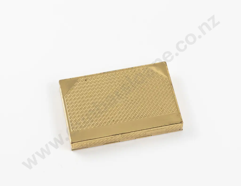1930 - 1950s Coty Gold Plated Book Shaped Powder Compact Image 1++