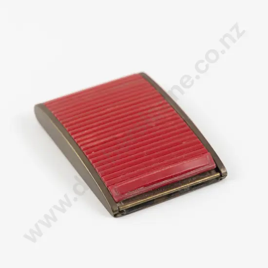 Vintage Roll-Top Powder Compact