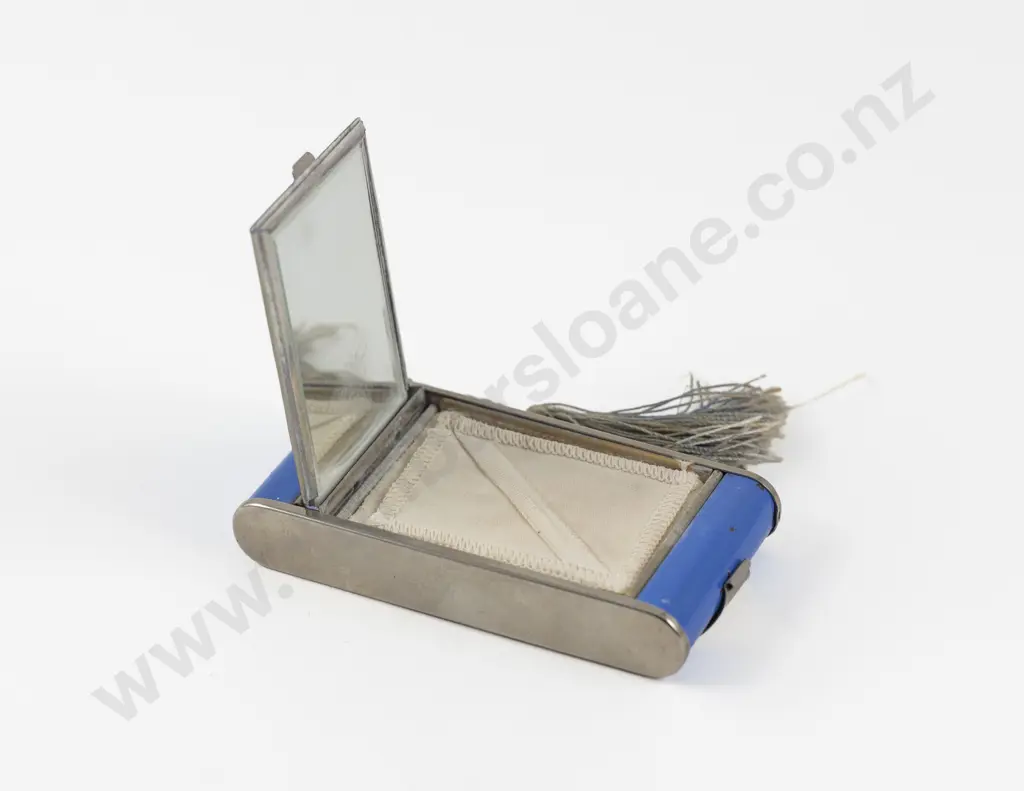 1930s Evans Case Company (American) Enamel Combination Carryall Vanity Case Image 1++