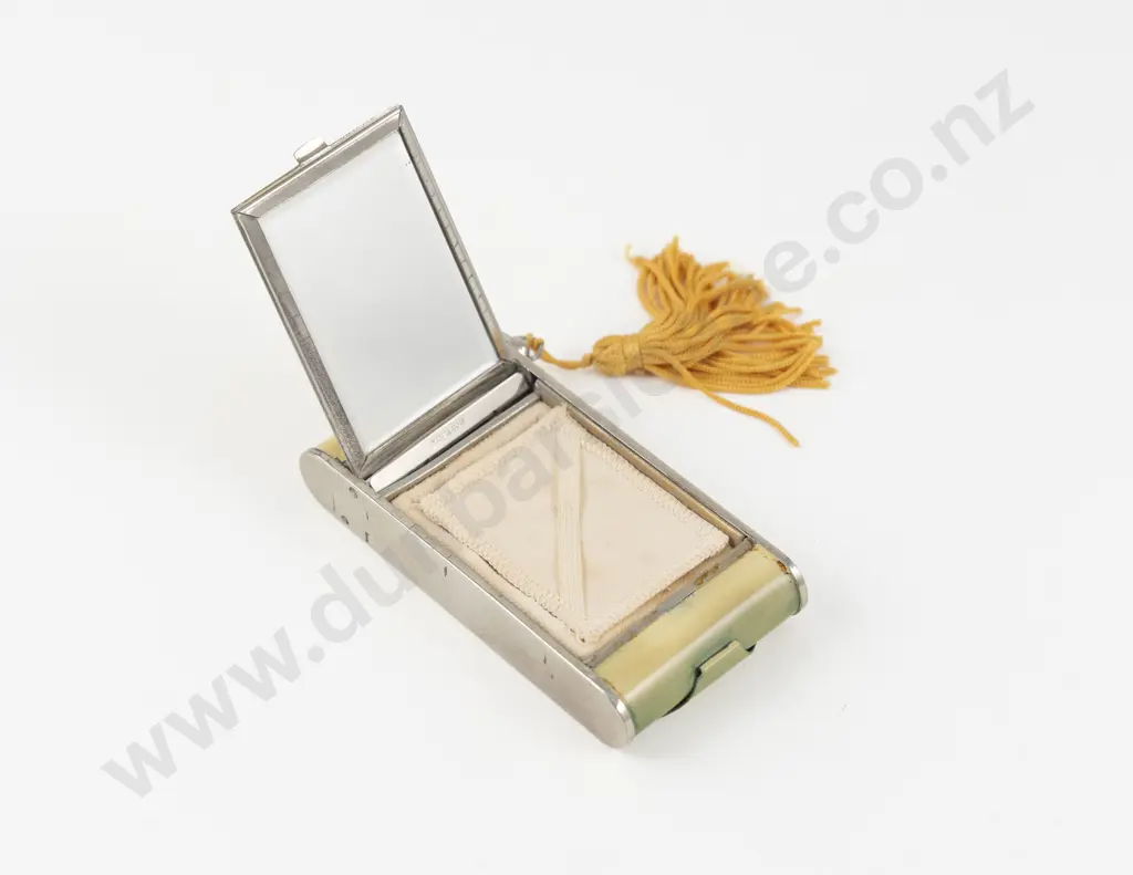 1930s Evans Case Company (American) Enamel Combination Carryall Vanity Case Image 1++