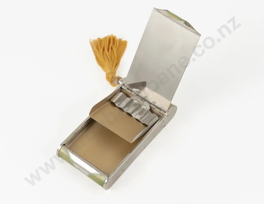 1930s Evans Case Company (American) Enamel Combination Carryall Vanity Case Image 1++