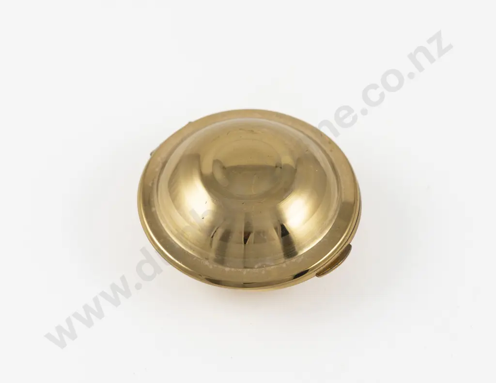 1950s Kigu of London Gold Plated 'Flying Saucer' Powder Compact Image 1++