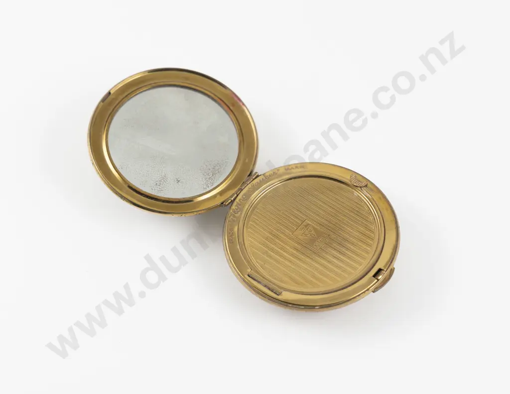 1950s Kigu of London 'Night Flight' Musical Powder Compact Image 1++