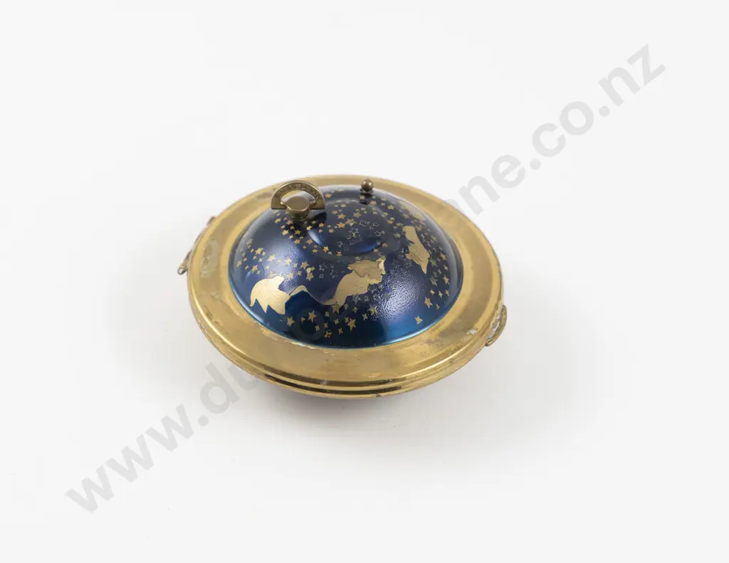 1950s Kigu of London 'Starry Night' Musical Powder Compact Image 1++
