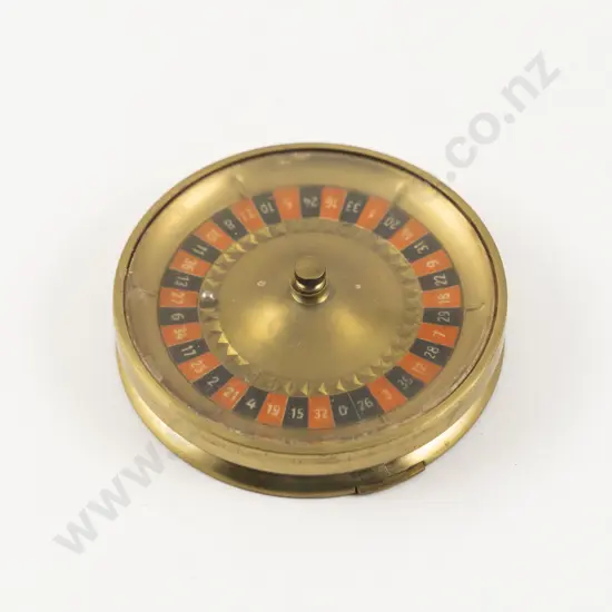 1950s Kigu of London 'Wheel of Beauty' Roulette Powder Compact