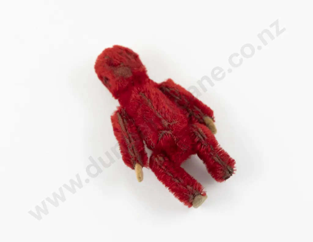 1920 - 1930s Schuco Miniature Red Mohair Monkey Image 1++