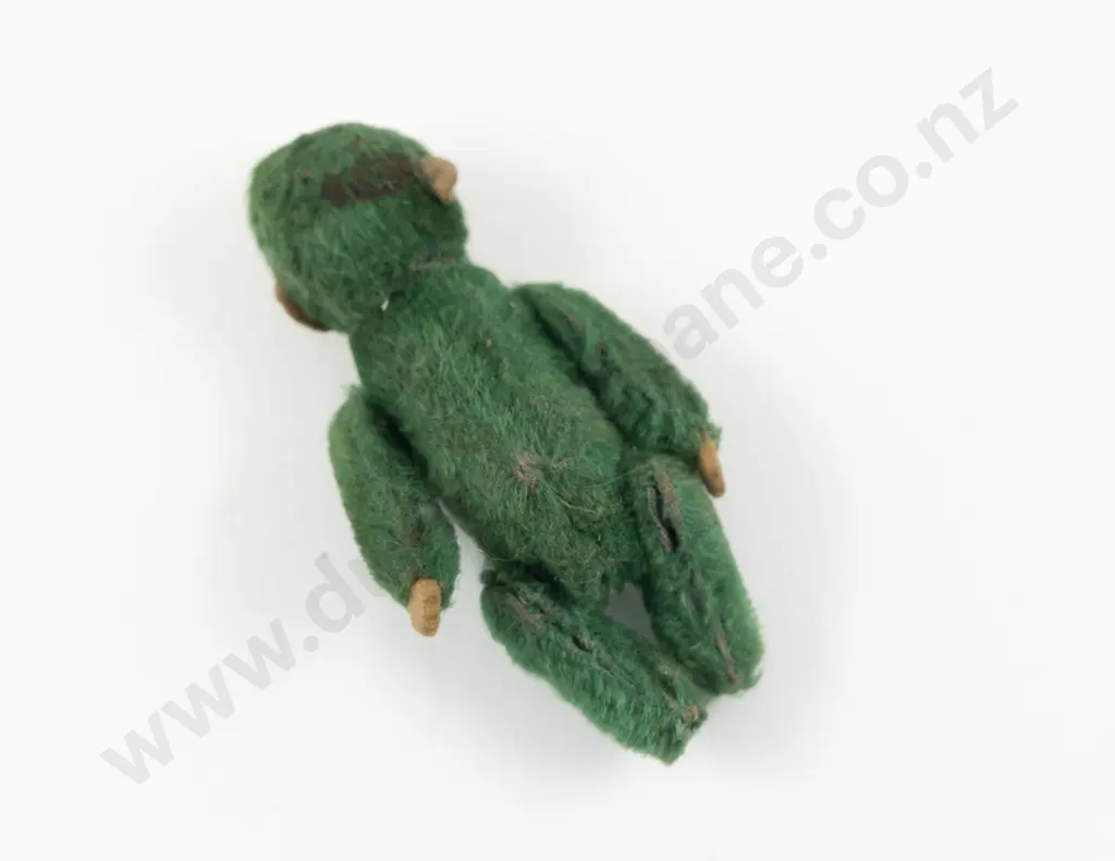 1920 - 1930s Schuco Miniature Green Mohair Monkey Image 1++