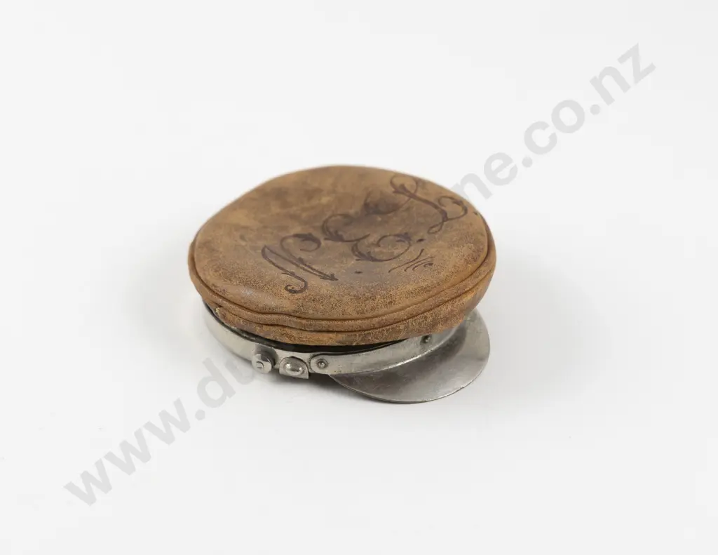Early 1900s Chauffer's Cap Coin Pouch Image 1++