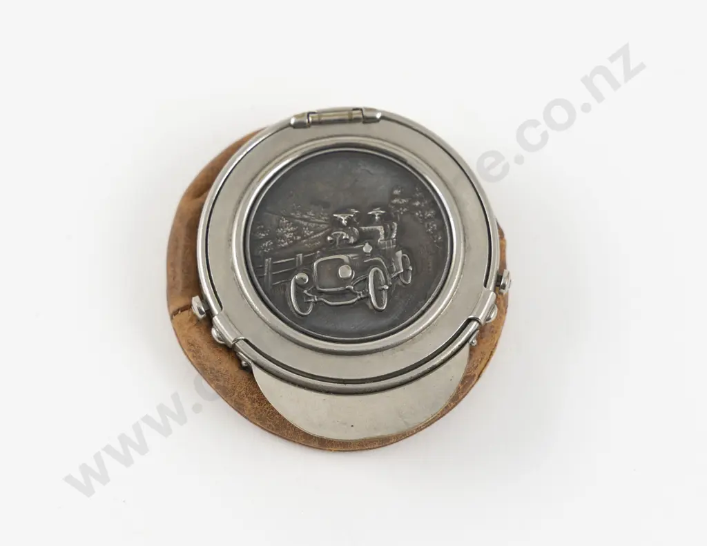 Early 1900s Chauffer's Cap Coin Pouch Image 1++