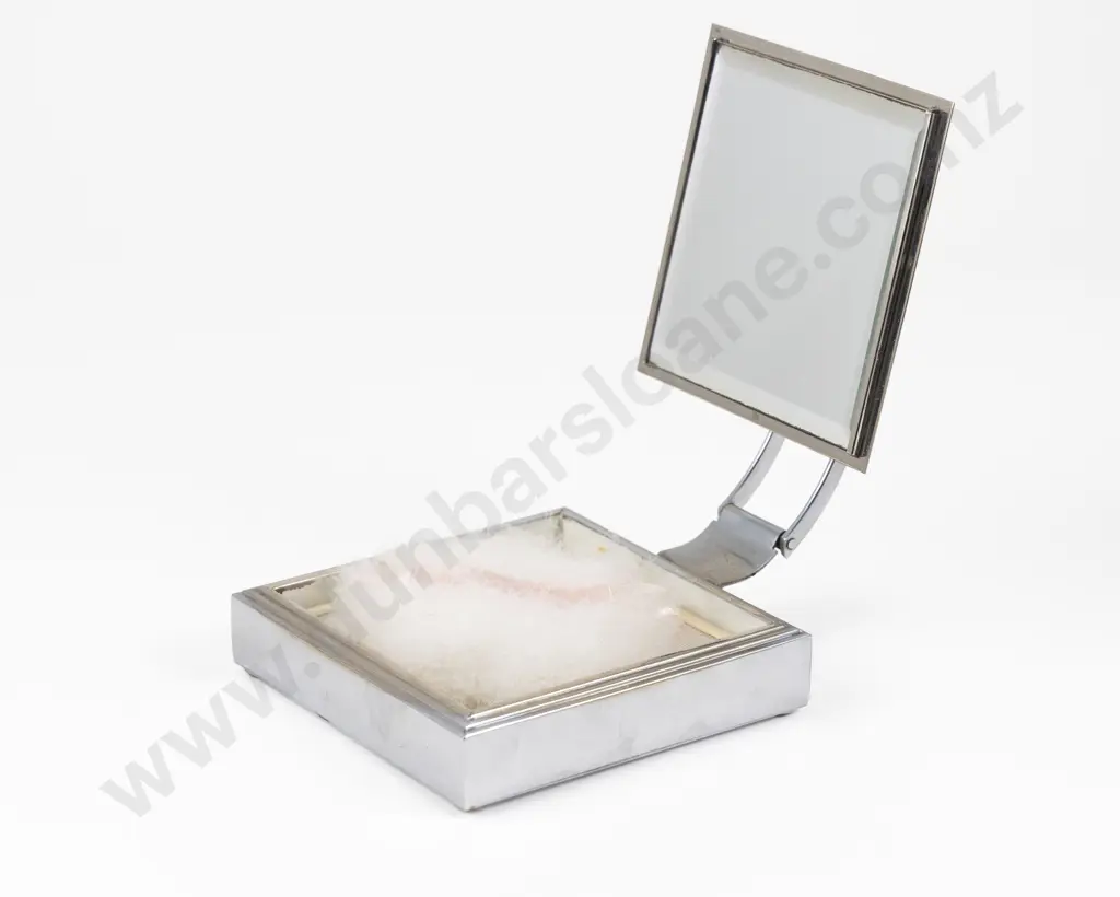 Art Deco Enamel Dressing Table Vanity Powder Box Image 1++
